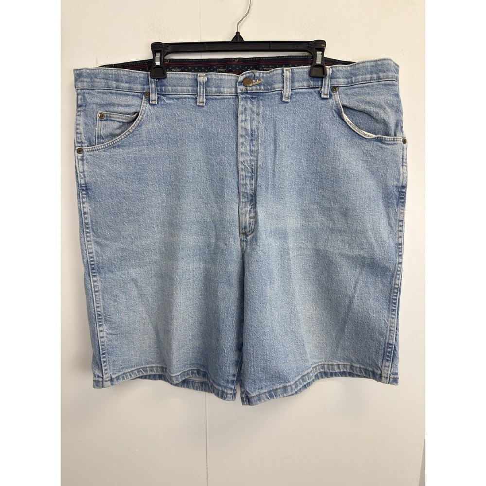 Wrangler Men's Jean Shorts, Stretch Waist, Size 44 Light Wash 9" Inseam